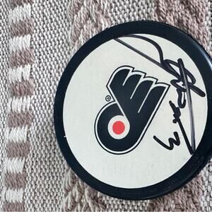 Philadelphia Flyers Radko Gudas Autographed Vintage Hockey Puck